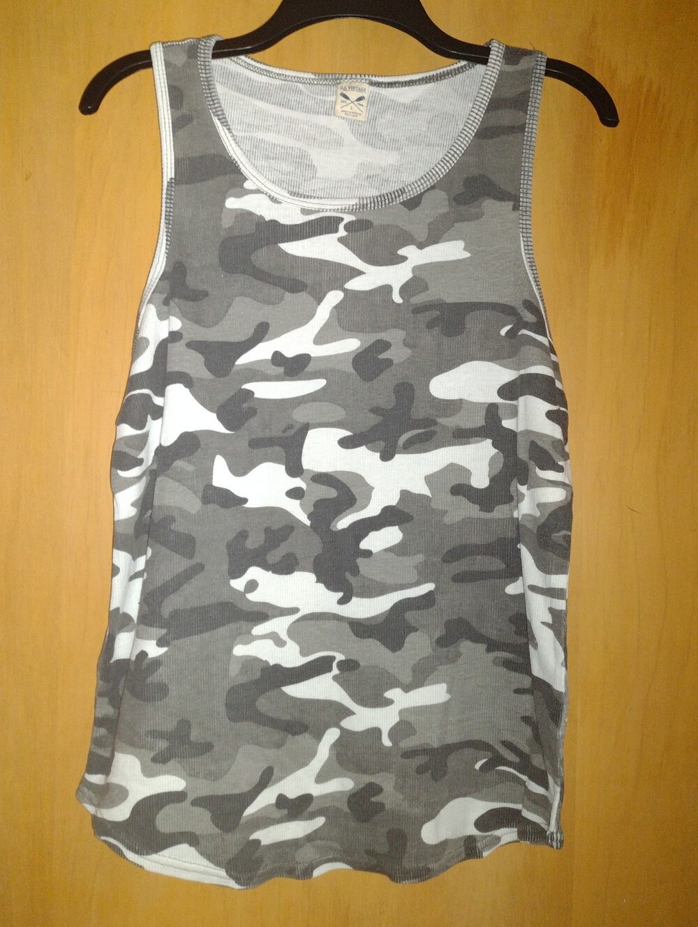 U.S. Vintage Gray Urban Camo Tank Top Size Large